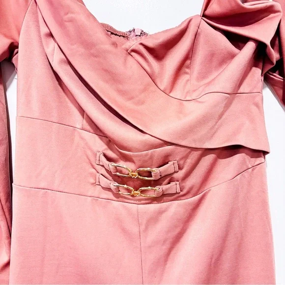 SHEIN Pink one-sleeve‎ jumpsuit - Picture 4 of 7